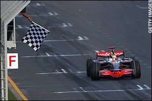 Lewis Hamilton Wins The 2008 Australian Grand Prix