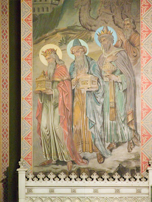 Saint Margaret of Scotland Church, in Saint Louis, Missouri, USA - Painting of the three Magi