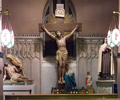 Saint Margaret of Scotland Church, in Saint Louis, Missouri, USA - devotional statues
