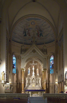 Saint Anthony of Padua Roman Catholic Church, in Saint Louis, Missouri, USA - nave
