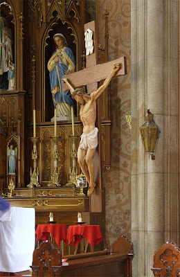 Saint John Nepomuk Roman Catholic Chapel, in Saint Louis, Missouri, USA - crucifix