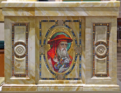 Cathedral Basilica of Saint Louis, in Saint Louis, Missouri, USA - detail of bishop's cathedra