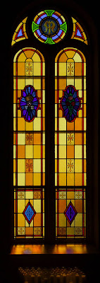 Saint Paul Roman Catholic Church, in Saint Paul, Missouri, USA - Stained glass window