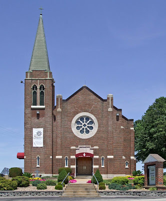 Saint Ignatius of Loyola Roman Catholic Church, in Concord Hill, Missouri, USA - exterior