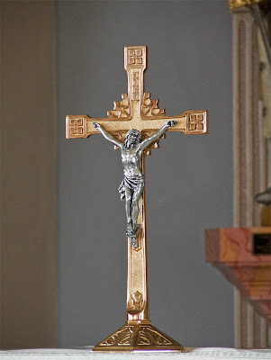 Immaculate Conception Roman Catholic Church, in Union, Missouri, USA - crucifix
