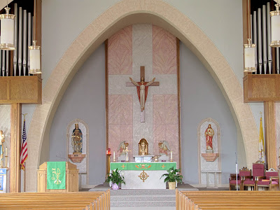 Immaculate Conception Roman Catholic Church, in Union, Missouri, USA - sanctuary