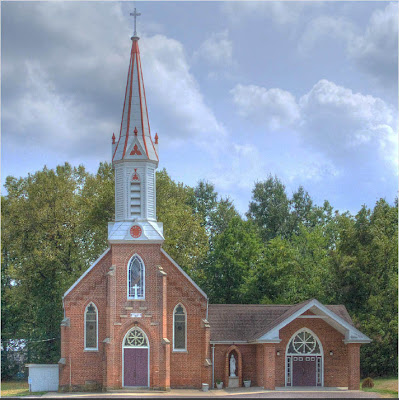 Saint Paul Roman Catholic Church, in Berger, Missouri, USA - exterior