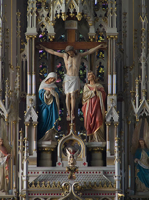 Saint Francis de Sales Oratory, in Saint Louis, Missouri, USA - crucifix in high altar