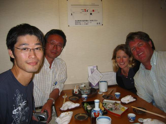 Shushi Dinner with Tasaki-san and Surida-san