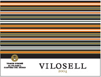 etiqueta Vilosell 2004, Tomàs Cusiné. D.O. Costers de Segre