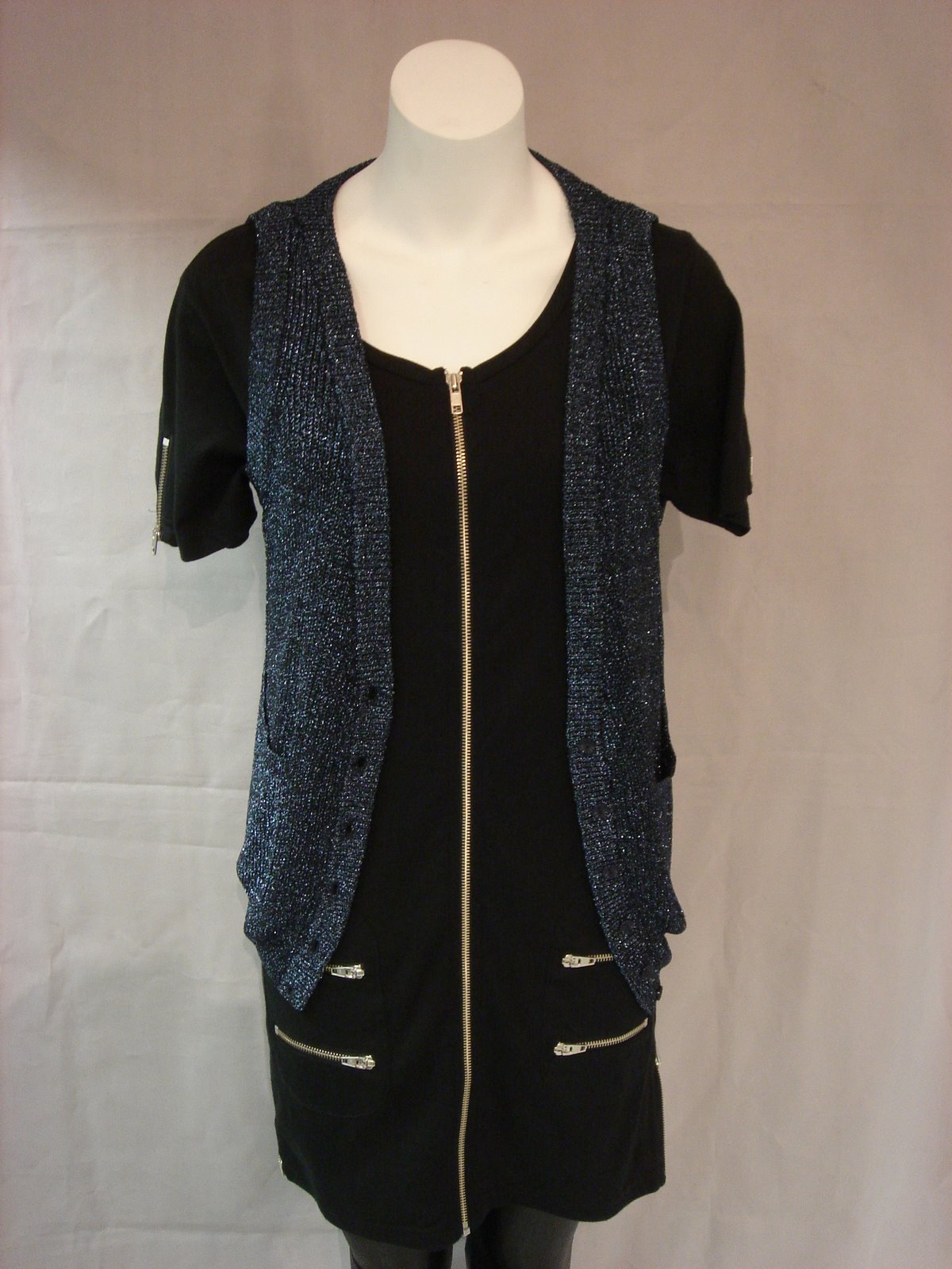 [Something+knit+metallic+vest,+stolen+girlfriends+club+zipper+dress.JPG]