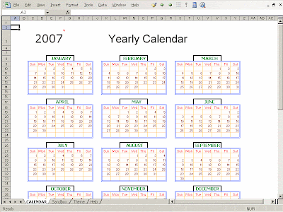 Calendar Creator on Free Excel Spreadsheets Templates And Addins  Excel Calendar Creator