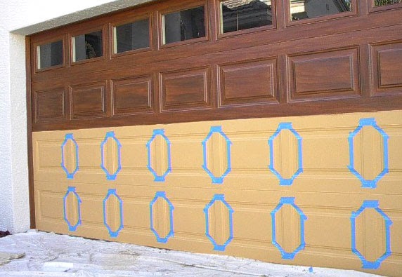 Painting Garage Technique Shown Everything I Create Paint Garage Doors To Look Like Wood