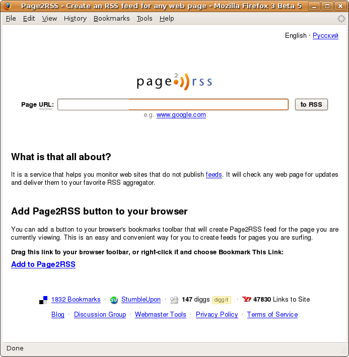 [Screenshot-Page2RSS+-+Create+an+RSS+feed+for+any+web+page+-+Mozilla+Firefox+3+Beta+5.png]