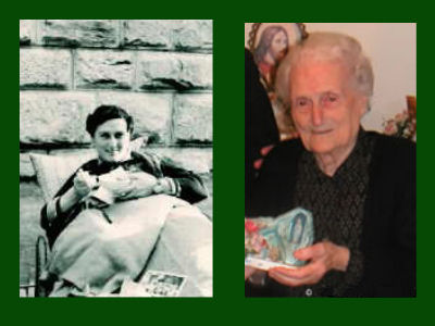 Anna Santaniello, antes da cura e 50 anos depois, Lourdes 150º aniversário das aparições