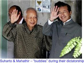Suharto Mahathir - buddies during dictatorship