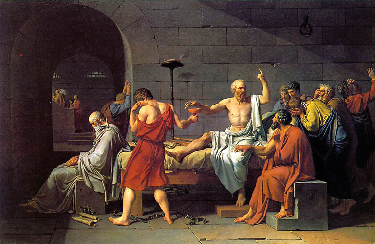 لحظة موت سقراط