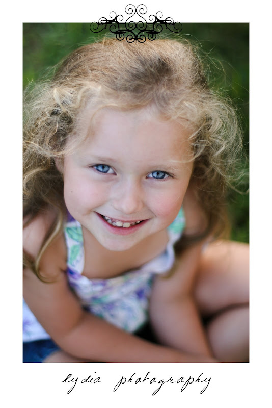 Little girl smiling at lifestyle kids portraits on a farm in Indiana, Pennsylvania