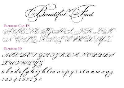 Beautiful wedding script fonts free, alphabet letters ...
