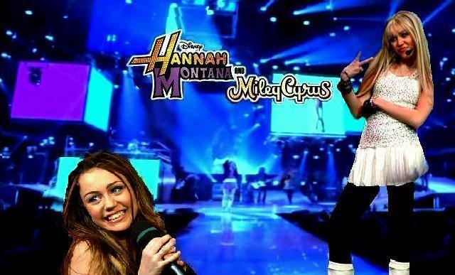 Miley Cyrus and hannah Montana