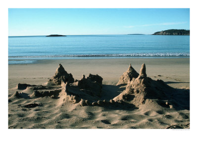 [487055~Sand-Castle-on-Beach-Maine-Coast-ME-Posters.jpg]