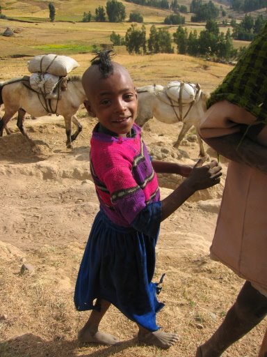 Ethiopian child with Mohawk