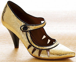 reptile embossed leather mary jane pumps