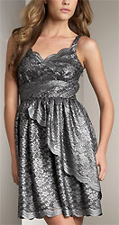 Metallic Lace Dress