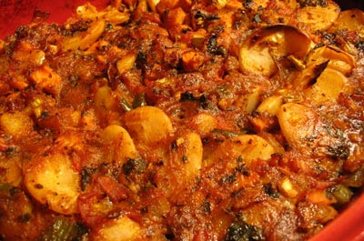 Baked Gigantes in Tomato Sauce
