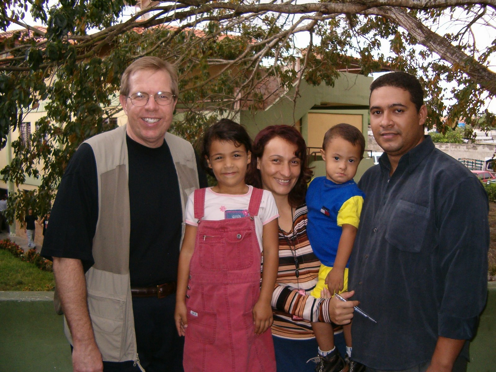 Dan with Fabio's Family, VZ Missionaries in Paraguay