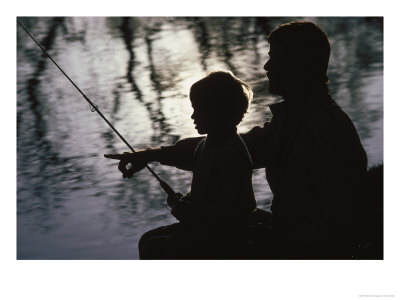 [385812~Silhouette-of-Father-and-Five-year-old-Son-Fishing-Posters.jpg]