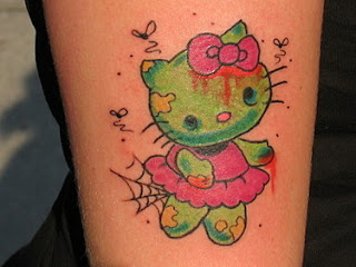 image of Hello Kitty Zombie Tattoo