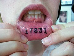 picture of lip tattoo
