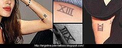 Angelina Jolie tattoo signs images