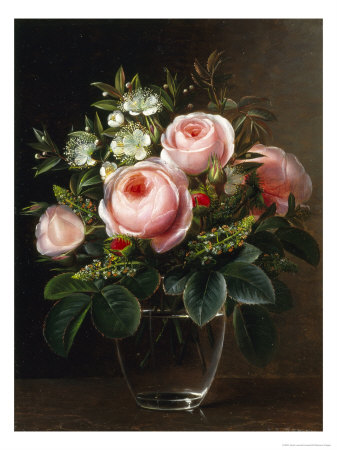 [ART116634~Roses-and-Tree-Anemone-in-a-Glass-Vase-+by+j.l.+jensen.jpg]