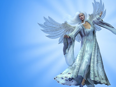 White Christmas Angel Wallpapers