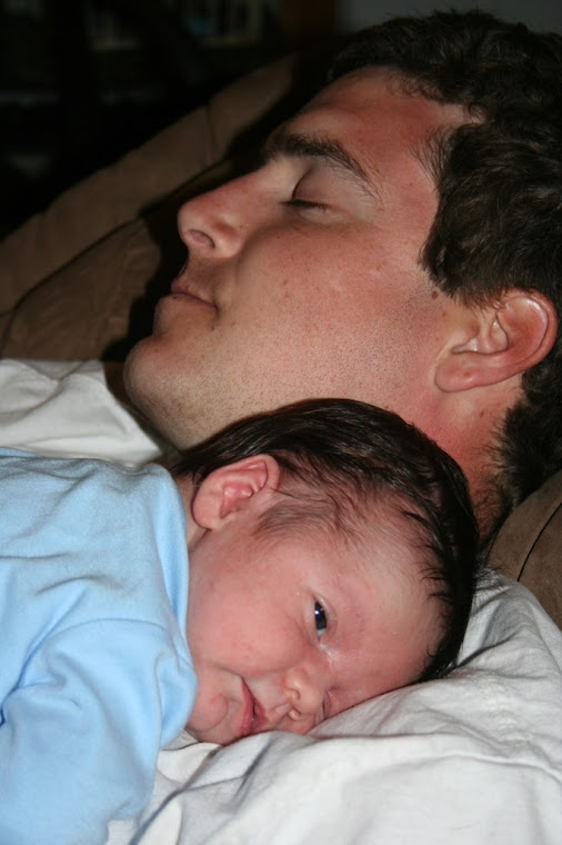 Cuddling with Dad