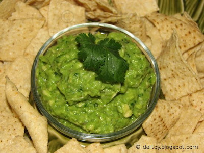 Guacamole served with Chips