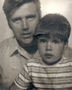 Dad and me, 1970