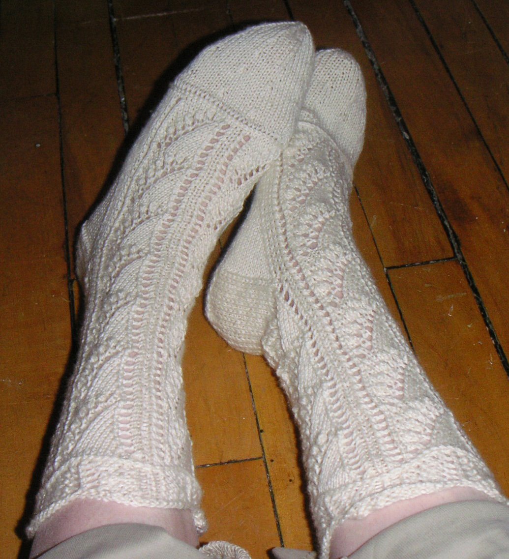 Lily of the Valley socks