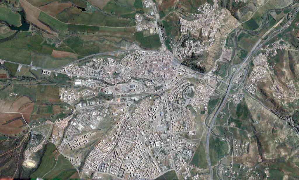 Vue globale de la ville de Bouira