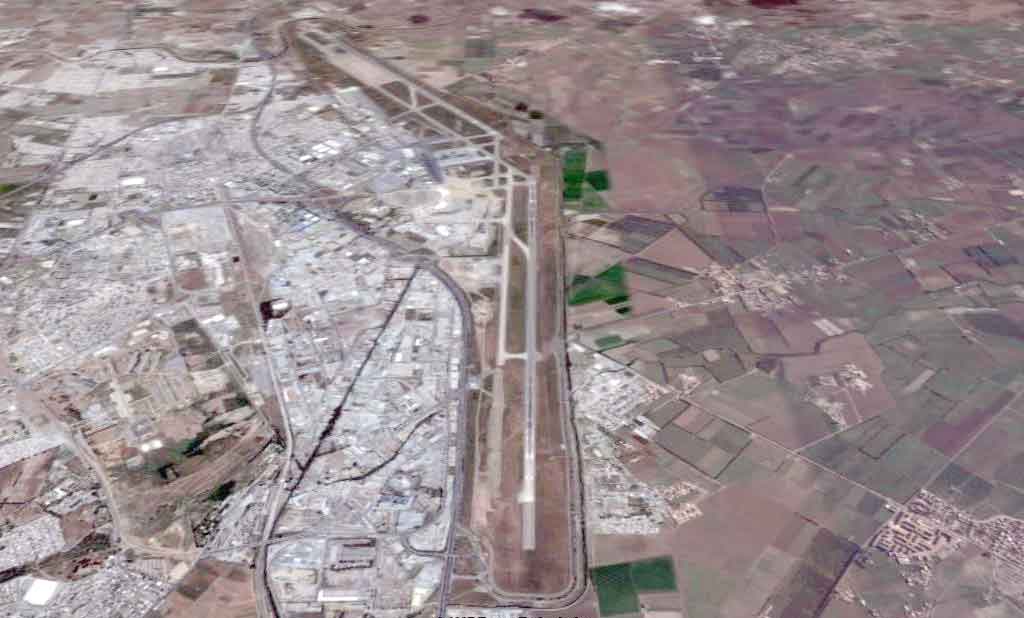 Photo satellite aeroport Alger Algerie