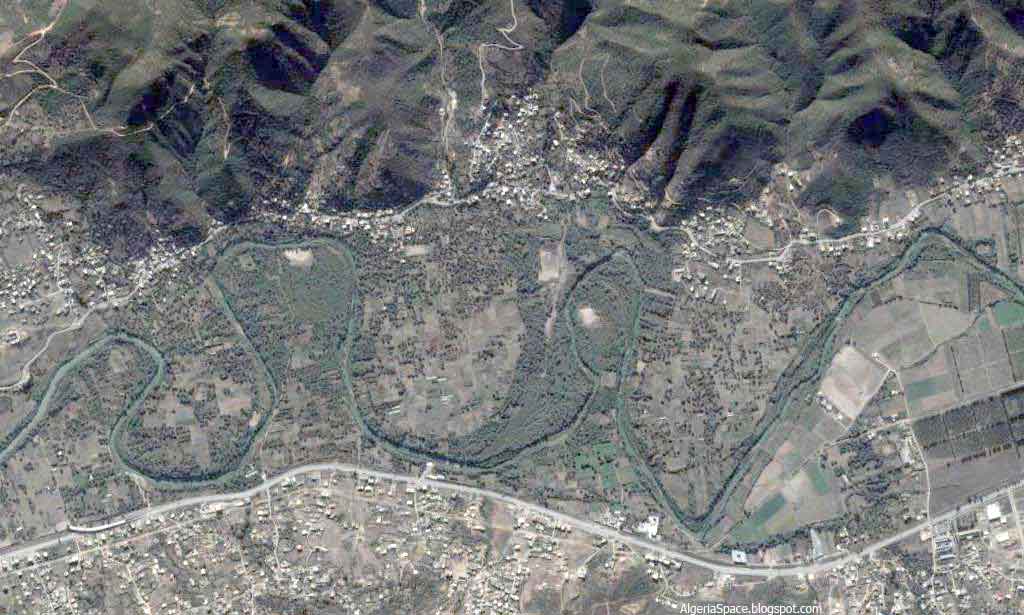 Photo satellite Soummam Kabylie Algerie