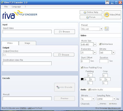 Riva FLV Encoder - Brothersoft.com