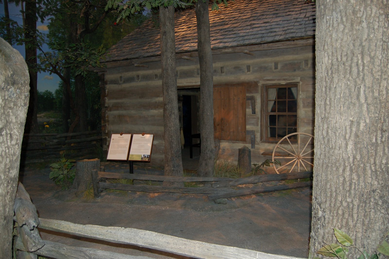 Lincoln's cramped little cabin
