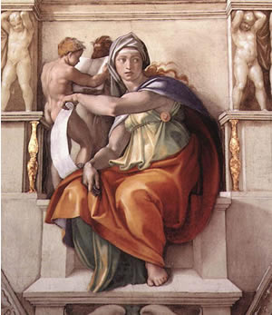 Michelangelo. La Sibilla di Delfi