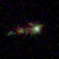 Galaxia Lyman alpha por Hubble
