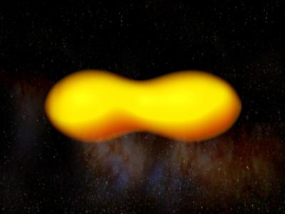 Sistema binario de supergigantes amarillas eclipsantes en la galaxia Holmberg IX