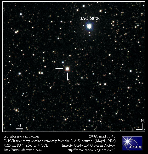 Posible Nova en Cygnus