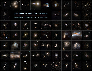 Colección de imágenes de interacciones galácticas de Hubble